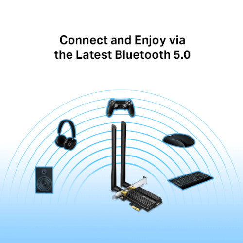 TP-Link AX3000 Dual Band Wi-Fi 6 Bluetooth 5.0 PCI Express Adapter (Archer TX50E)