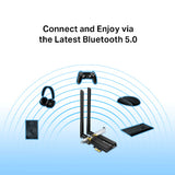 TP-Link AX3000 Dual Band Wi-Fi 6 Bluetooth 5.0 PCI Express Adapter (Archer TX50E)