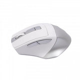 A4Tech FB35CS Dual Mode Rechargeable Silent Click Wireless Mouse | Icy White | FB35C(S)