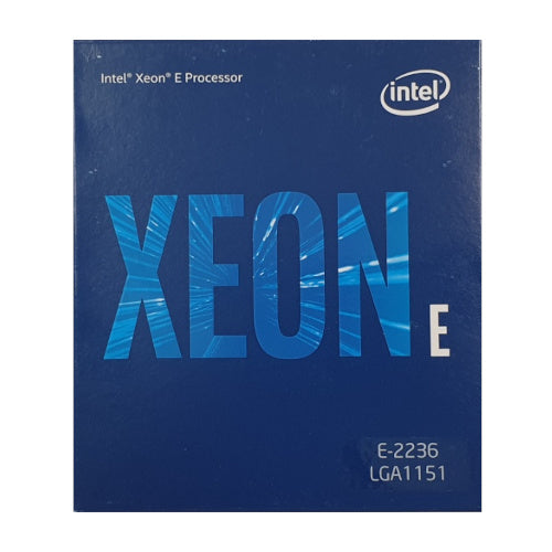 Intel Xeon E-2236 3.4GHz to 4.8GHz 6-Cores/12-Threads 12MB L3 Cache - BX80684E2236