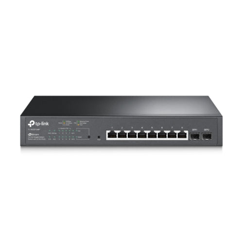 TP-Link JetStream™ 10-Port Gigabit Smart Switch with 8-Port PoE+ (TL-SG2210MP)