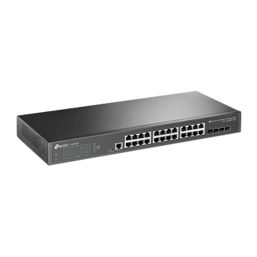 TP-Link JetStream™ 24-Port Gigabit and 4-Port 10GE SFP+ L2+ Managed Switch with 24-Port PoE+ (TL-SG3428XMP)