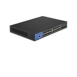 Linksys 24-Port Managed Gigabit Ethernet Switch with 4 10G SFP+ Uplinks LGS328C