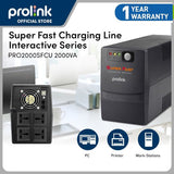 Prolink  PRO2000SFCU 2000VA Power Supply UPS /AVR Universal Sockets for Gaming PC