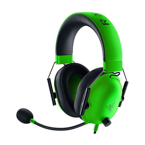Razer Blackshark V2 X Gaming : 7.1 Surround Sound - 50Mm Drivers - Memory Foam Ear Cushions Wired On Ear Headphones with Mic Rz04-03240600-R3M1 - Green