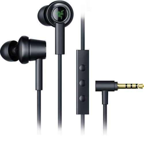 Razer Hammerhead Duo Console: Custom-Tuned Dual-Driver Technology - in-Line Mic Mute Switch - Aluminum Frame - Dedicated Carrying Case - 3.5mm Headphone Jack - Classic Black (RZ12-03030200-R3M1)