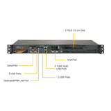 Supermicro 5019C-FL 1U Rackmount Server Intel Xeon E-2236 3.40GHz 6Cores/12Threads, 16GB DDR4 Unbuffered ECC Memory, 4TB 7.2K RPM Enterprise HDD SATA, 1U Short Depth Front Ports Rackmount Chassis