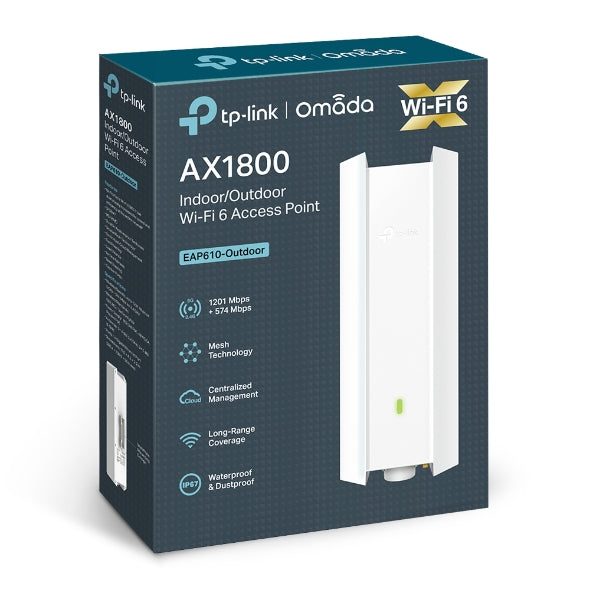 TP-Link AX1800 Indoor/Outdoor Dual-Band Wi-Fi 6 Access Point (EAP610-Outdoor)