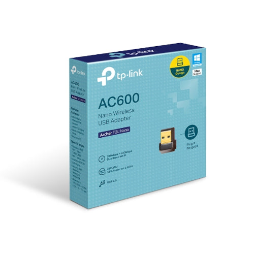 TP-Link AC600 Nano Wi-Fi USB Adapter (Archer T2U Nano)