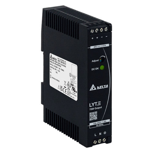 Hikvision 75W industrial power supply, output48V, 1.57A, working temp. -20~70°C, DRL-48V75W1AZ