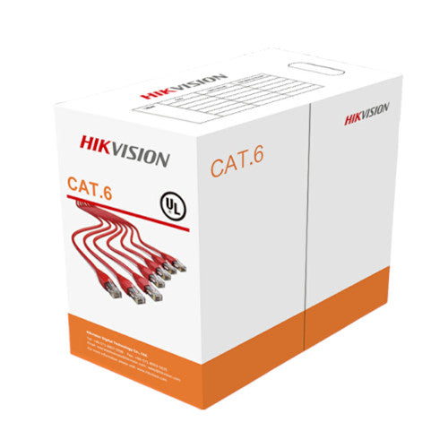 Hikvision 305 m CAT6 UTP Network Cable (Solid Copper, 0.565 mm, CM) DS-1LN6-UU