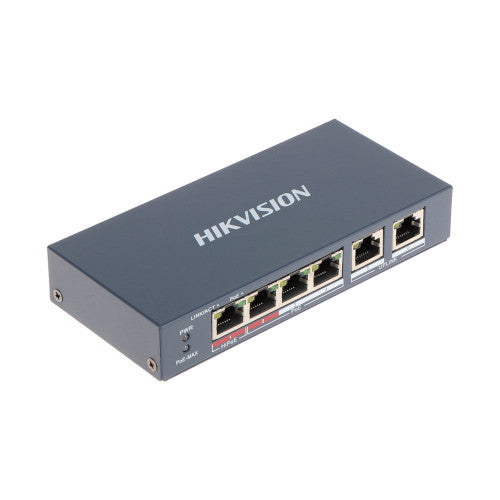 Hikvision 4 Port Fast Ethernet Unmanaged POE Switch DS-3E0106HP-E