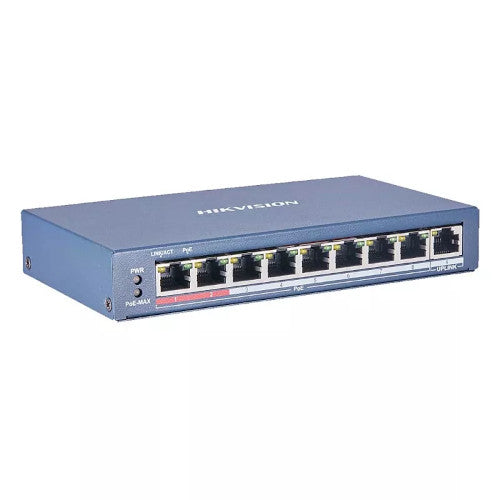 Hikvision 8 Port Fast Ethernet Unmanaged POE Switch DS-3E0109P-E/M(B)