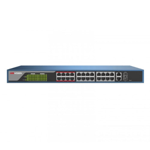 Hikvision 24 Port Fast Ethernet Unmanaged POE Switch DS-3E0326P-E(B)
