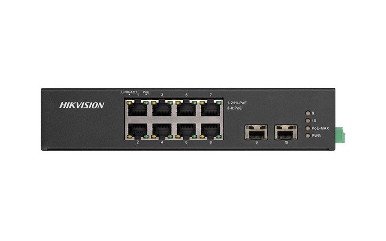 Hikvision  8 Port Gigabit Unmanaged Harsh POE Switch DS-3T0510HP-E/HS