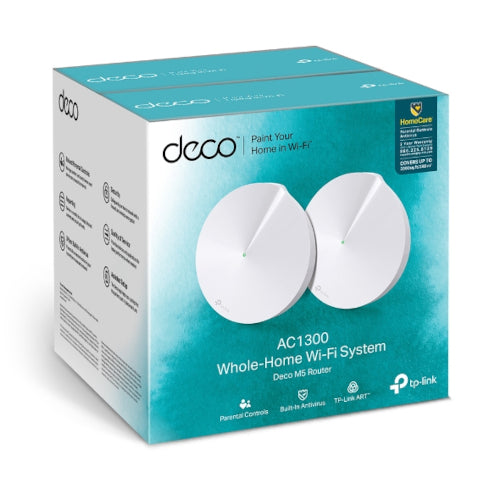TP-Link AC1300 Whole Home Mesh Wi-Fi System Deco M5(2-Pack)