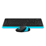 A4tech FG1010 BLUE 2.4G Power-Saving Wireless Desktop Set USB Wireless Keyboard