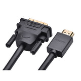 Ugreen HDMI to DVI Cable Bi Directional DVI-D 24  1.5M 1 Male to HDMI Male High Speed Adapter Cable 1080P