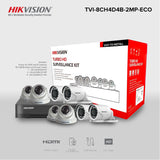 Hikvision TVI-8CH4D4B-2MP ECO 2MP 8CH HDTVI Combo Kit 4 dome, 4 bullet cctv (TVI-8CH4D4B-2MP-Eco)
