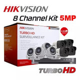 Hikvision TVI-8CH4D4B-5MP 8CHANNEL DVR, 4X DOME, 4X BULLET CAMERA PACKAGE (TVI-8CH4D4B-5MP)
