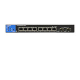 Linksys 8-Port Managed Gigabit PoE+ Switch with 2 1G SFP Uplinks 110W TAA Compliant LGS310MPC