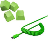 Razer PBT Keycap + Coiled Cable Upgrade Set - Razer Green (RC21-01490700-R3M1)