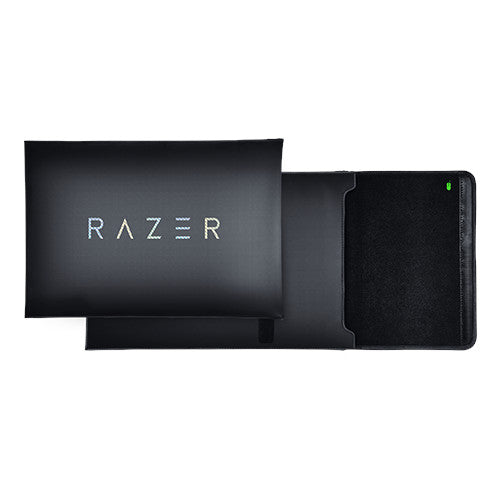 Razer 17.3"" Protective Laptop Sleeve: Scratch & Water-Resistant - Padded Interior Lining - Snag-Free Velcro - Flip-Out Mouse Mat - Classic Black (RC21-01590100-R3M1)
