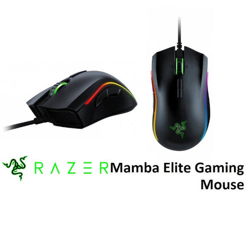 Razer Mamba Elite - Right-Handed Wired Gaming Mouse with Extended Razer Chroma RGB Lighting