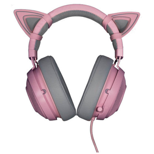 Razer Kraken Kitty RGB USB Gaming Headset: Quartz Pink RZ04