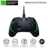 Razer Wolverine RZ06-04010100-R3M1 Chroma PC & Xbox Controller, Methactile, Action Buttons, Directional Key Buttons,
