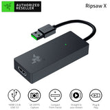 Razer Ripsaw X USB Capture Card w/ Camera Connection: 4K 30FPS - OBS & Streamlabs Compatible - for Streaming, Gaming, Video Conference, Zoom, Teams - HDMI 2.0 & USB 3.0 - Compact Design - Plug & Play RZ20-04140100-R3M1