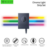 Razer Chroma Light Strip Set: Chroma RGB - 2 Wireless Modes - Plug and Play Integration - Quick Control Buttons - Mounting Brackets and Adhesives RZ34-04020100-R3UA