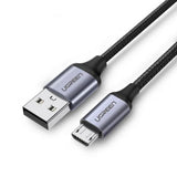 Ugreen US290 Micro USB 2.0 Cable 1M Metal/Black Braided Charging/Data Cable